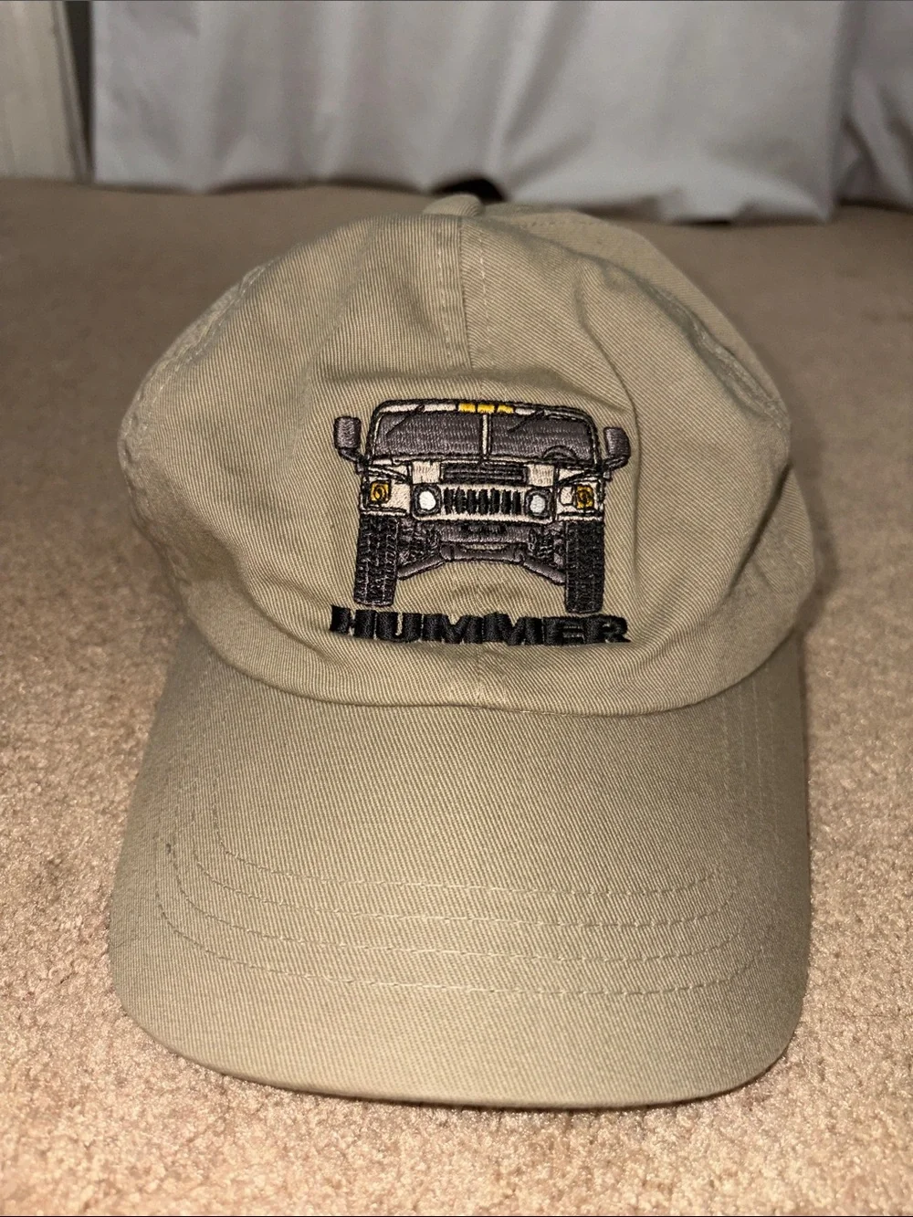 Hummer Embroidered Khaki Baseball Cap